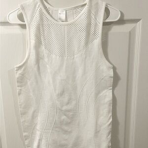 Zella White Sleeveless Athletic Tank Top